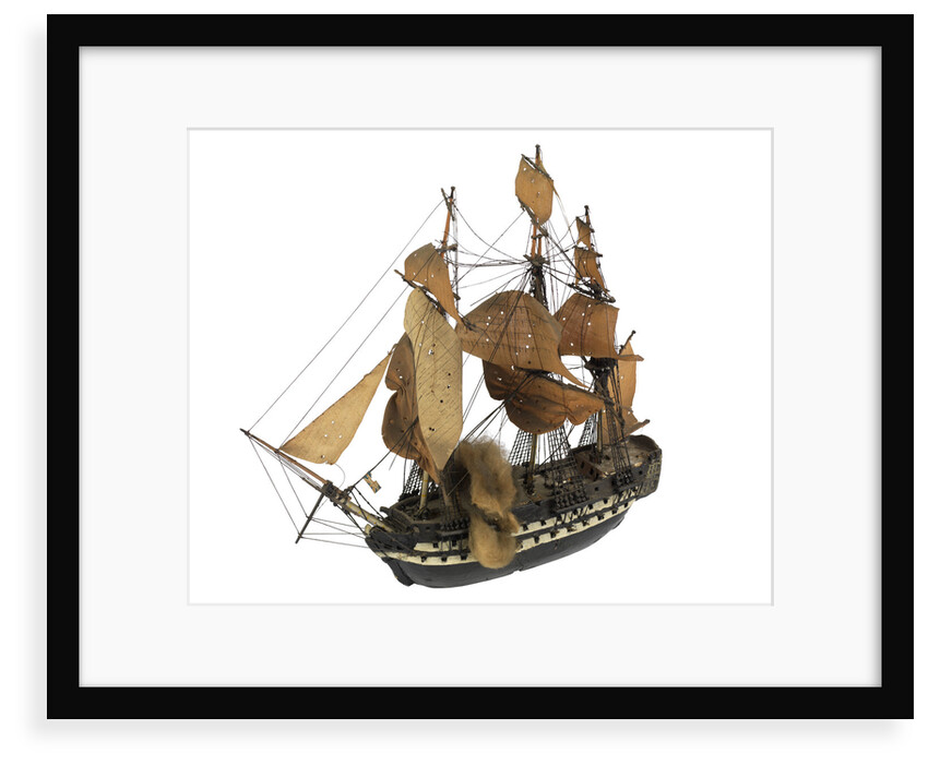 'Polyphemus'(?); 64 gun(?); warship by William Haines