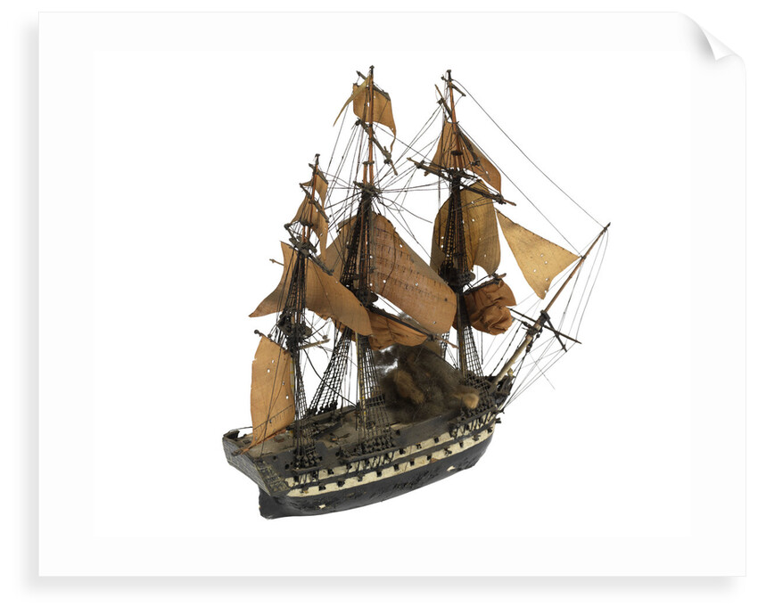 'Polyphemus'(?); 64 gun(?); warship by William Haines