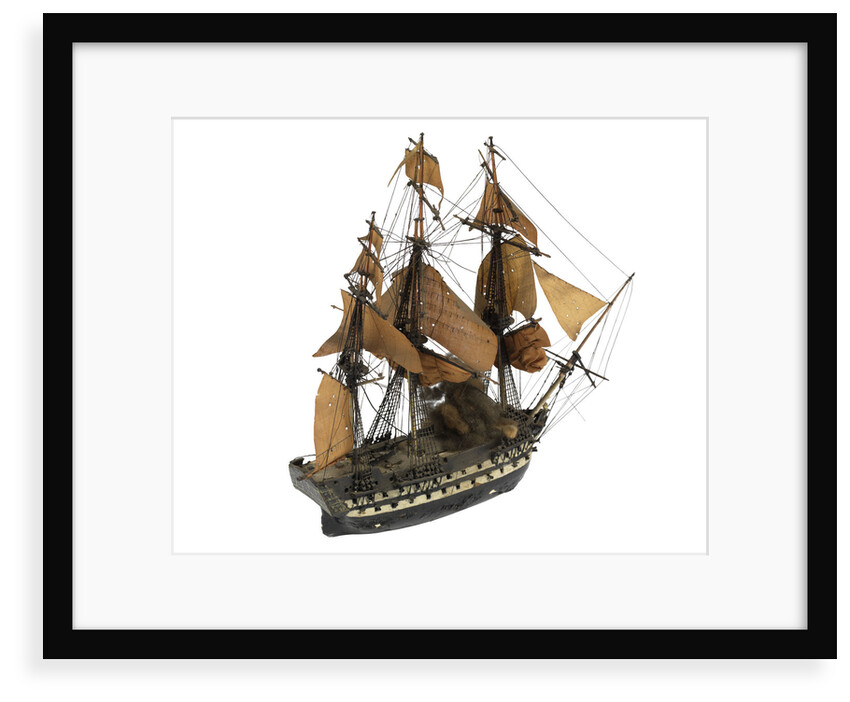 'Polyphemus'(?); 64 gun(?); warship by William Haines
