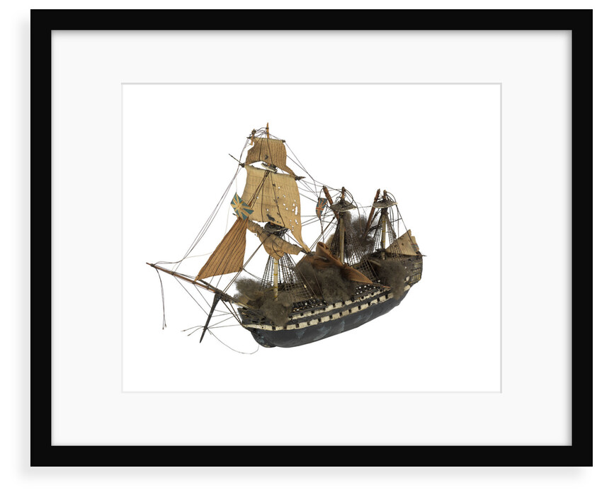 Warship; 74 guns by William Haines