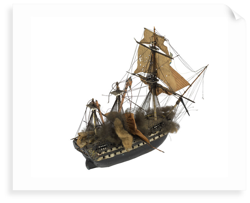 Warship; 74 guns by William Haines