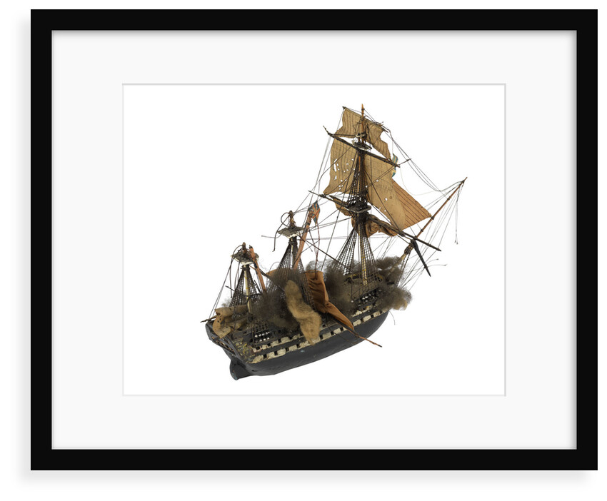 Warship; 74 guns by William Haines
