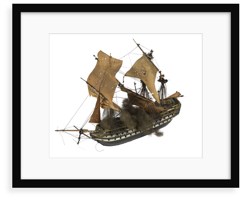 'Fougeux'; warship; 74 guns by William Haines