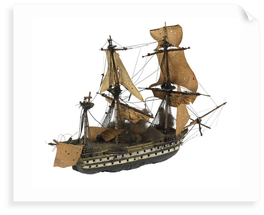 'Fougeux'; warship; 74 guns by William Haines