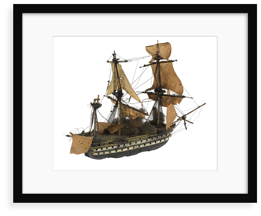 'Fougeux'; warship; 74 guns by William Haines