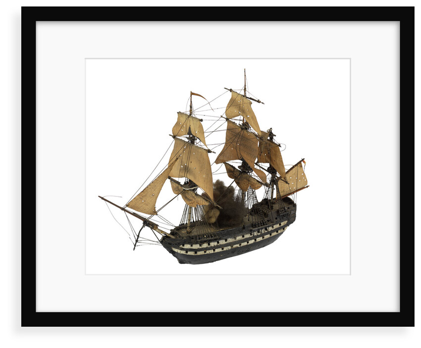 Warship; 74 guns ? by William Haines