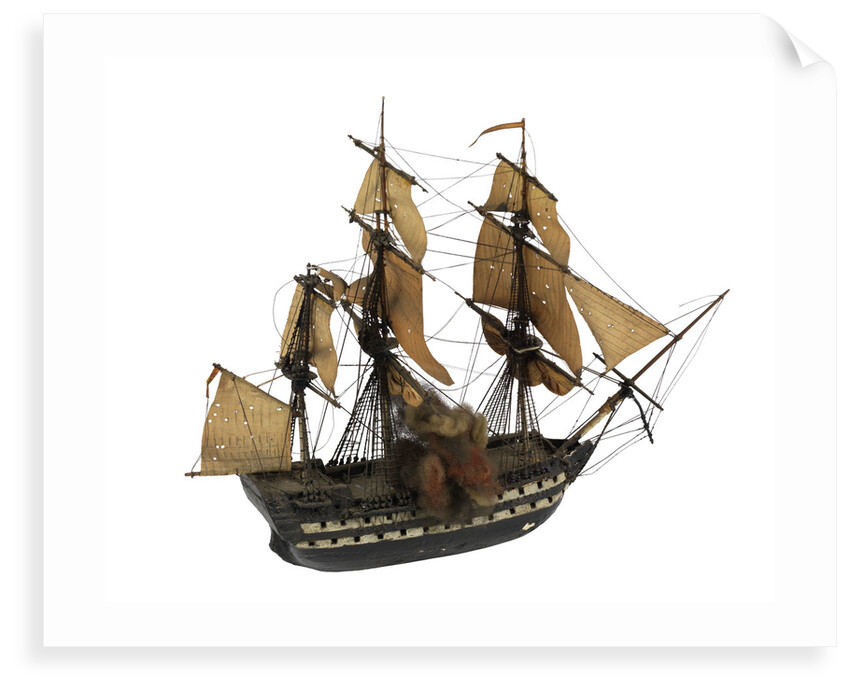 Warship; 74 guns ? by William Haines
