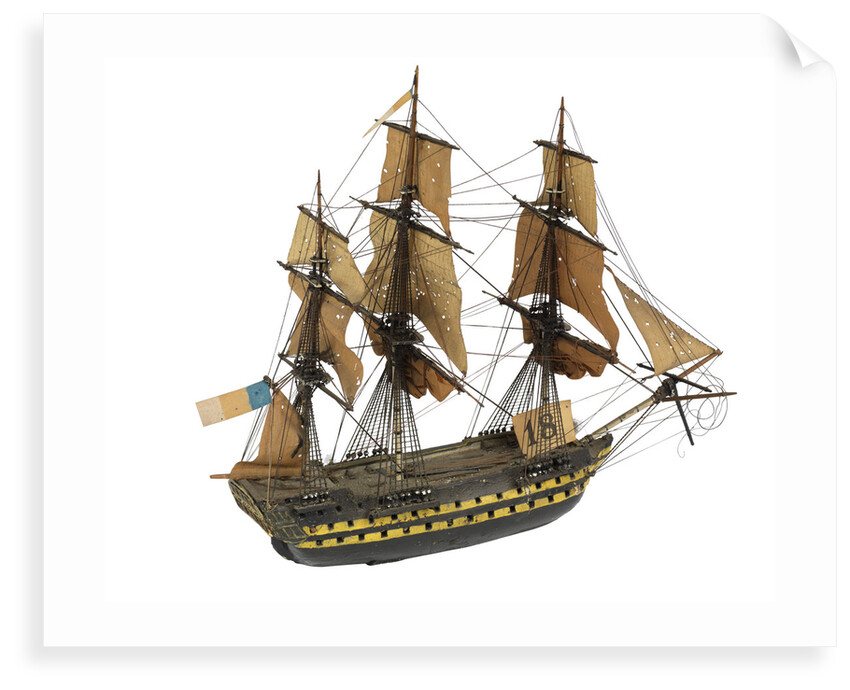 'Algeciras'; warship; 74 guns by William Haines