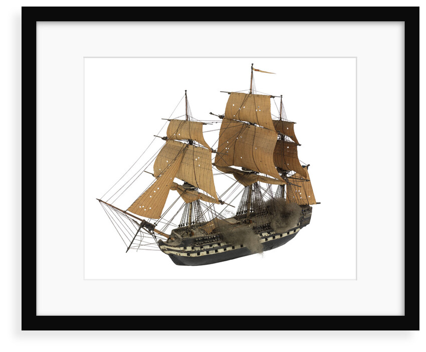 'Argonaute'; warship; 74 guns by William Haines