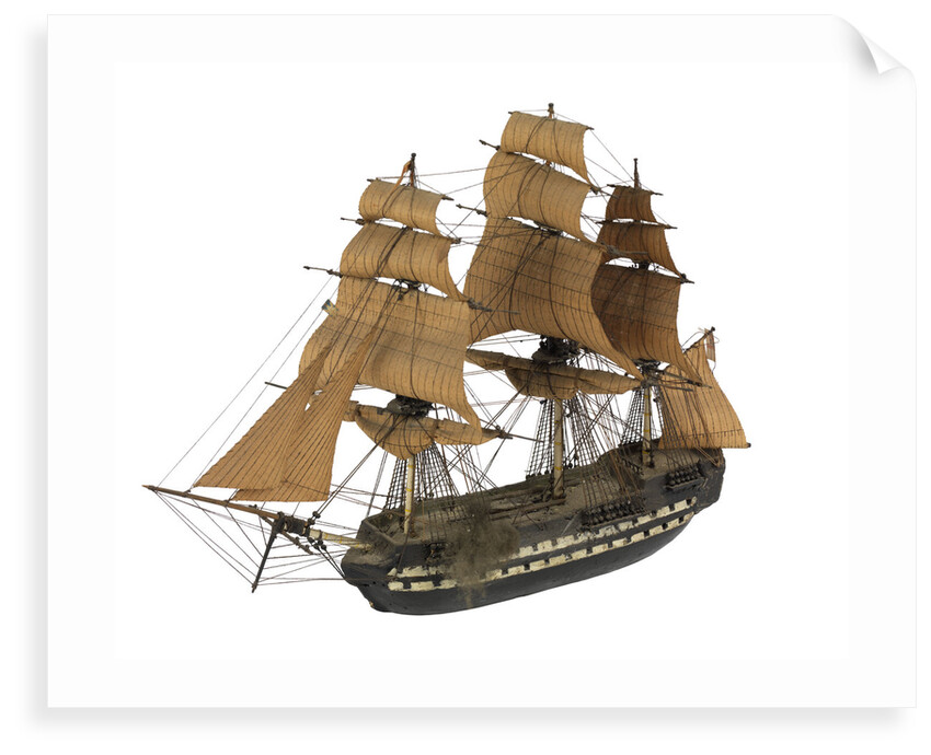 Warship; 74 guns; 3rd rate by William Haines