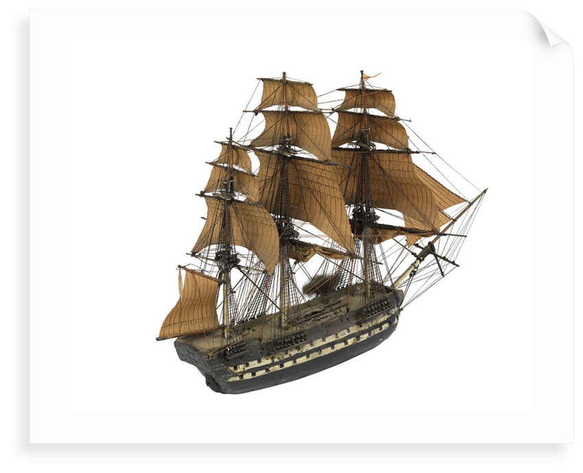 Warship; 74 guns; 3rd rate by William Haines