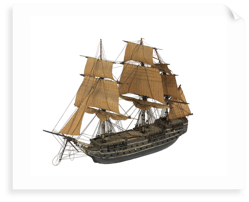 'San Justo'; warship; 74 guns by William Haines