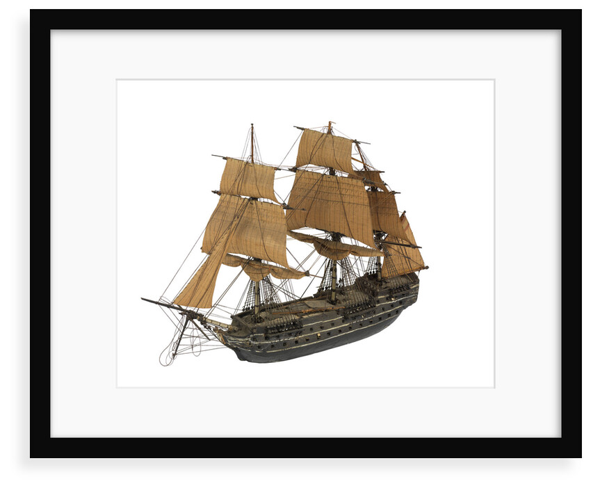 'San Justo'; warship; 74 guns by William Haines