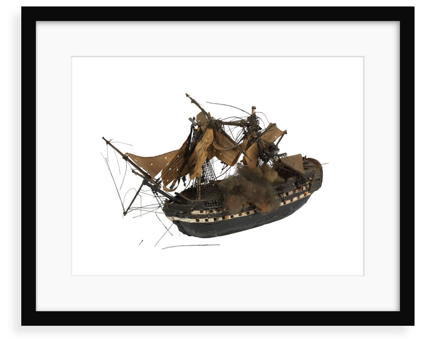 Warship; 74 guns by William Haines