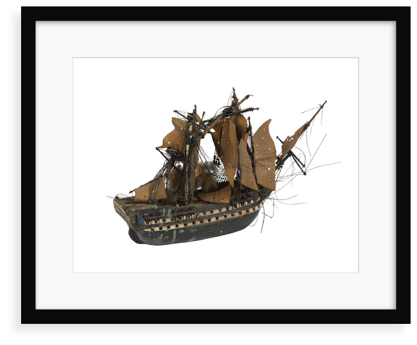 Warship; 74 guns by William Haines