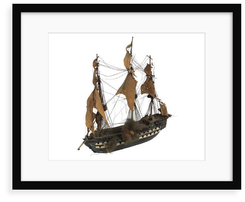 Warship; 74 guns by William Haines