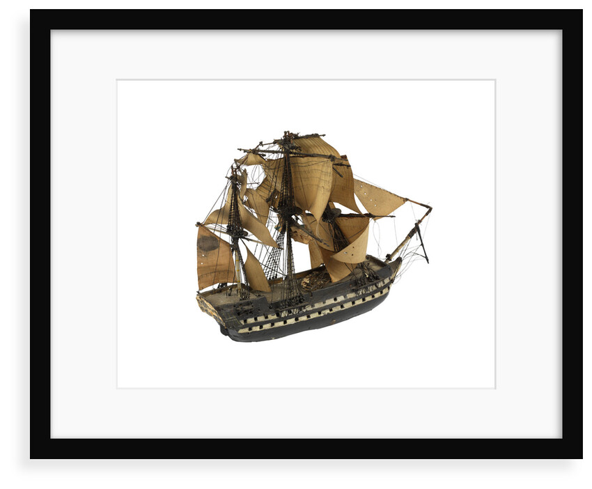 Warship; 74 guns by William Haines