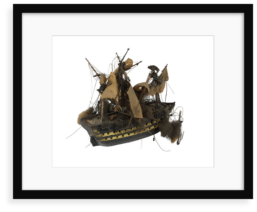 Warship; 74 guns by William Haines