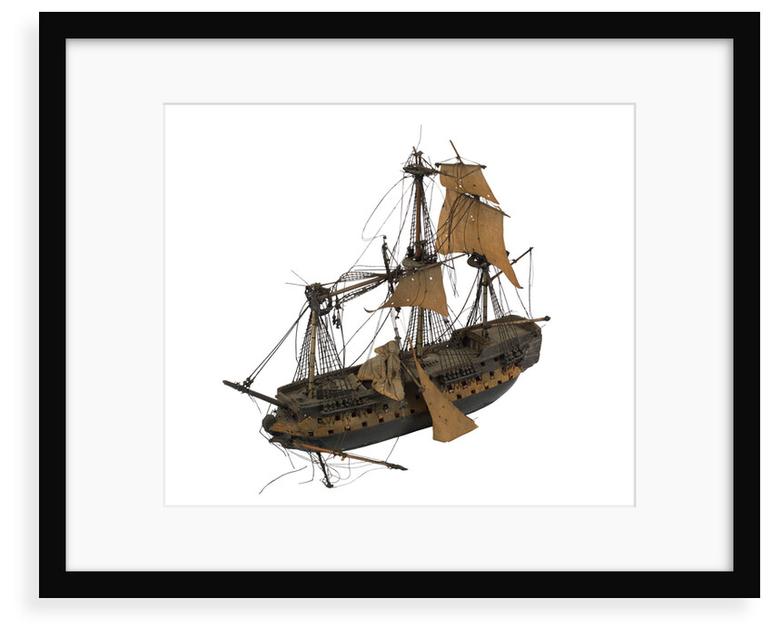 'Heros'; warship; 74 guns by William Haines