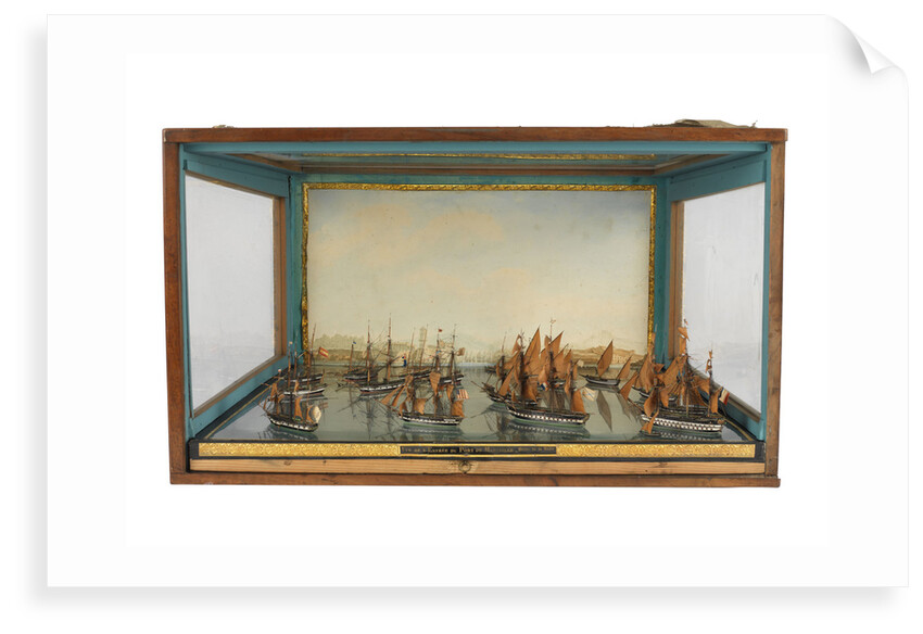 Model of the entance to the port of Marseille by unknown