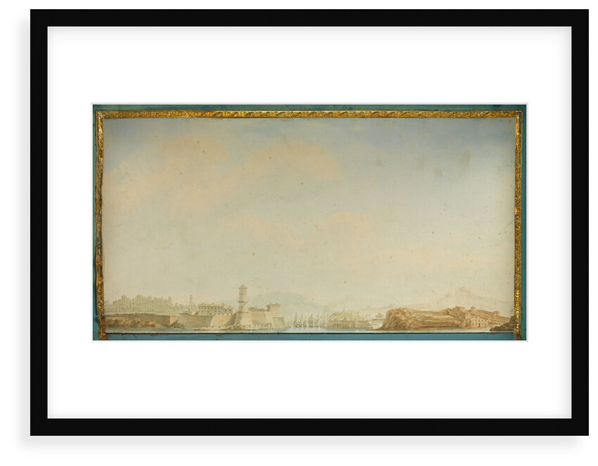Model of the entance to the port of Marseille by unknown