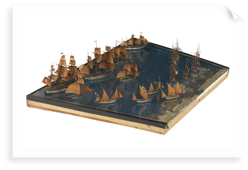 Model of the entance to the port of Marseille by Unknown