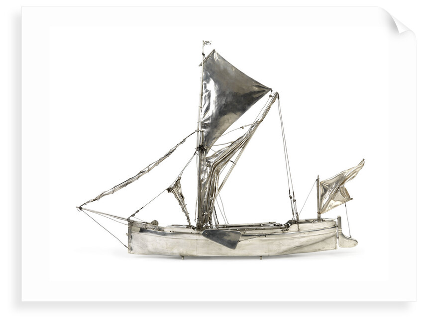 A full hull model of a Thames sailing barge by unknown