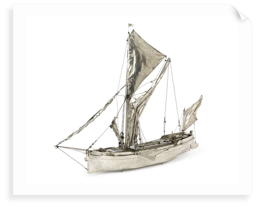 A full hull model of a Thames sailing barge by Unknown