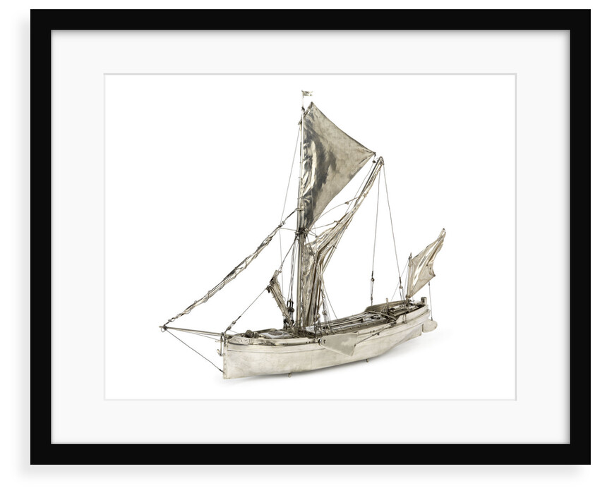 A full hull model of a Thames sailing barge by Unknown