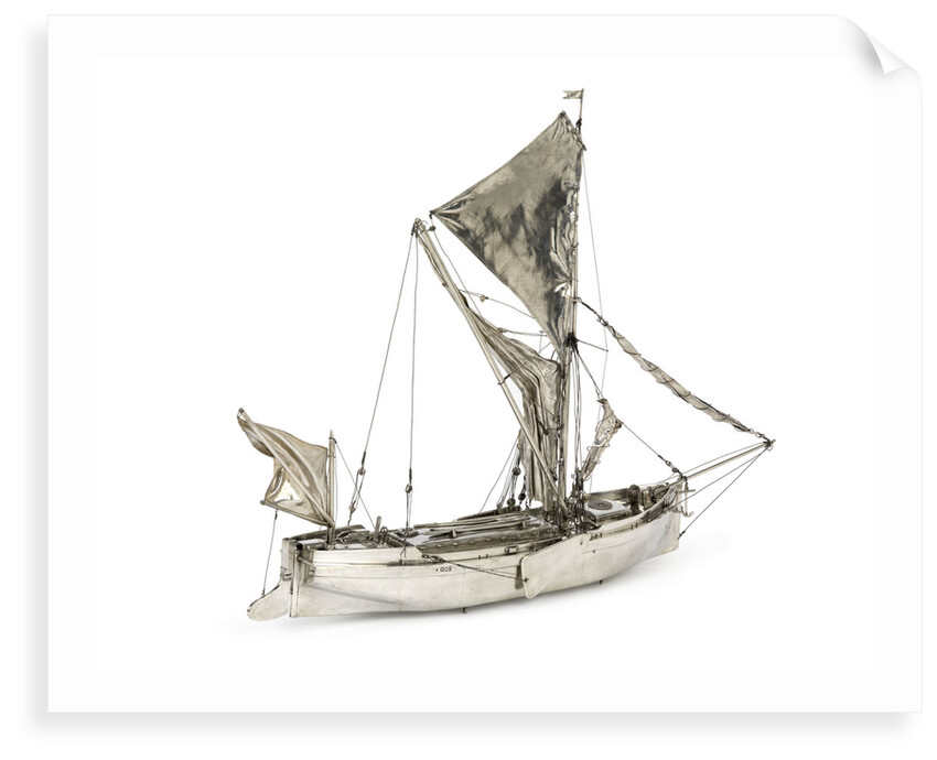 A full hull model of a Thames sailing barge by unknown