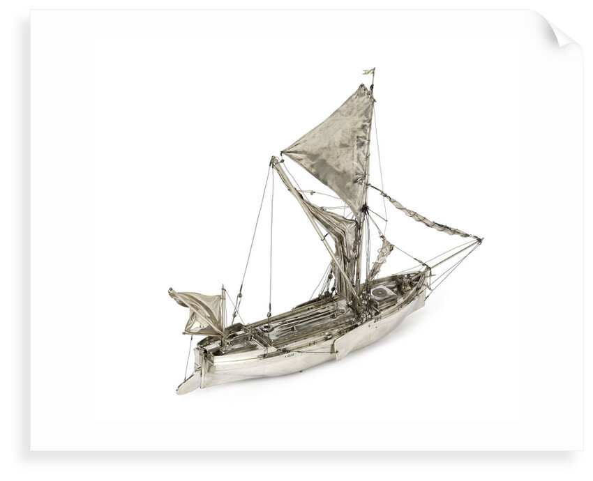 A full hull model of a Thames sailing barge by Unknown