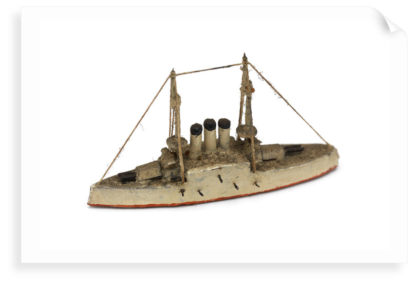 Instructional waterline recognition model of Japanese battleship HIJMS 'Hatsuse' (1897) by Gerald John Blake