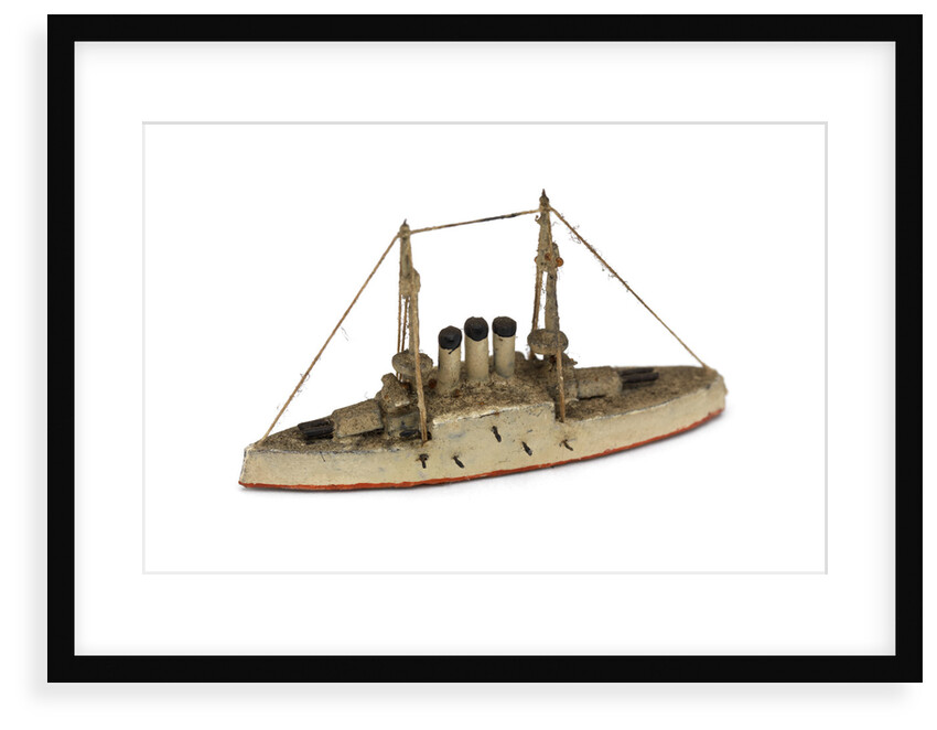 Instructional waterline recognition model of Japanese battleship HIJMS 'Hatsuse' (1897) by Gerald John Blake