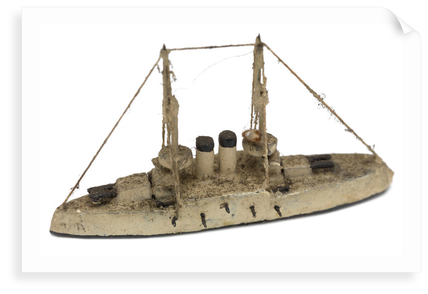 Instructional waterline recognition model of Japanese battleship HIJMS 'Asahi' (1899) by Gerald John Blake