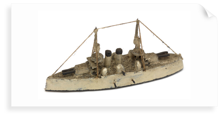 Instructional waterline recognition model of Japanese battleship HIJMS 'Fuji' (1896) by Gerald John Blake