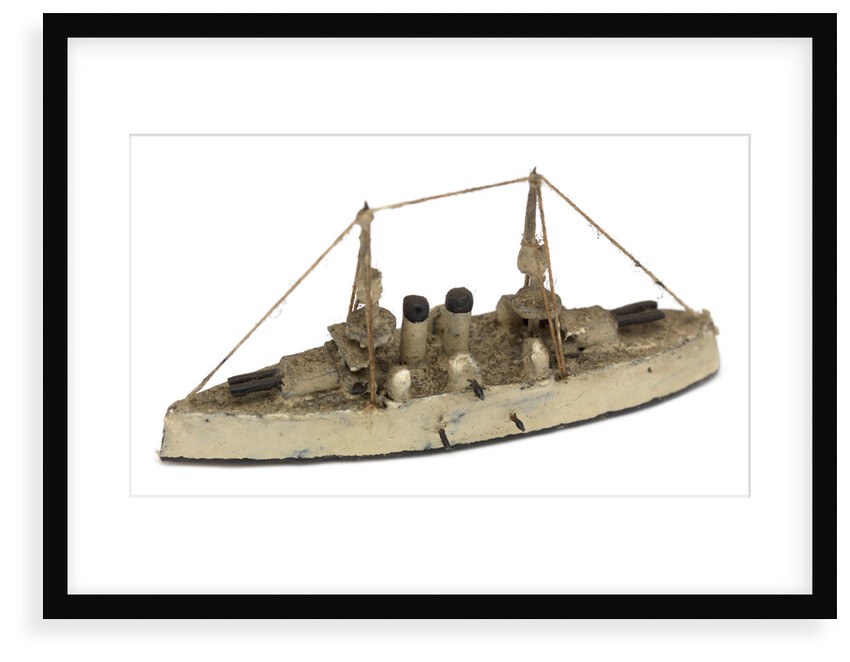 Instructional waterline recognition model of Japanese battleship HIJMS 'Fuji' (1896) by Gerald John Blake