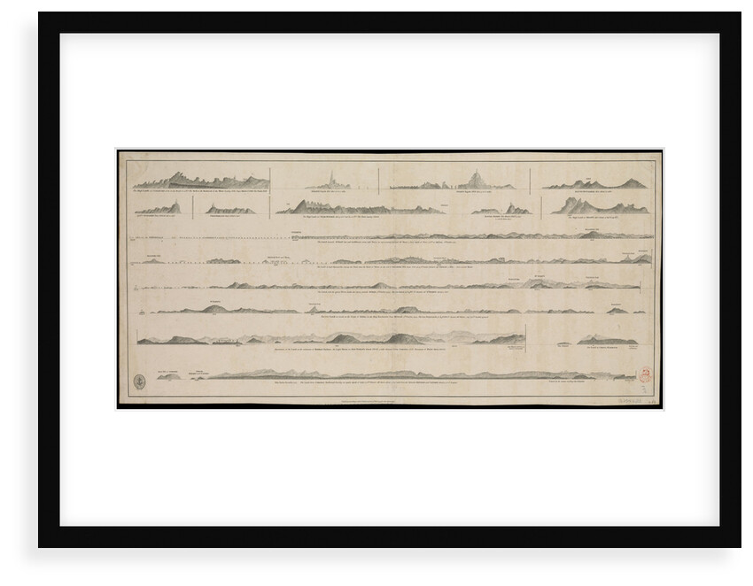 Views of Gujarat coast (lie of the land) by British Admiralty