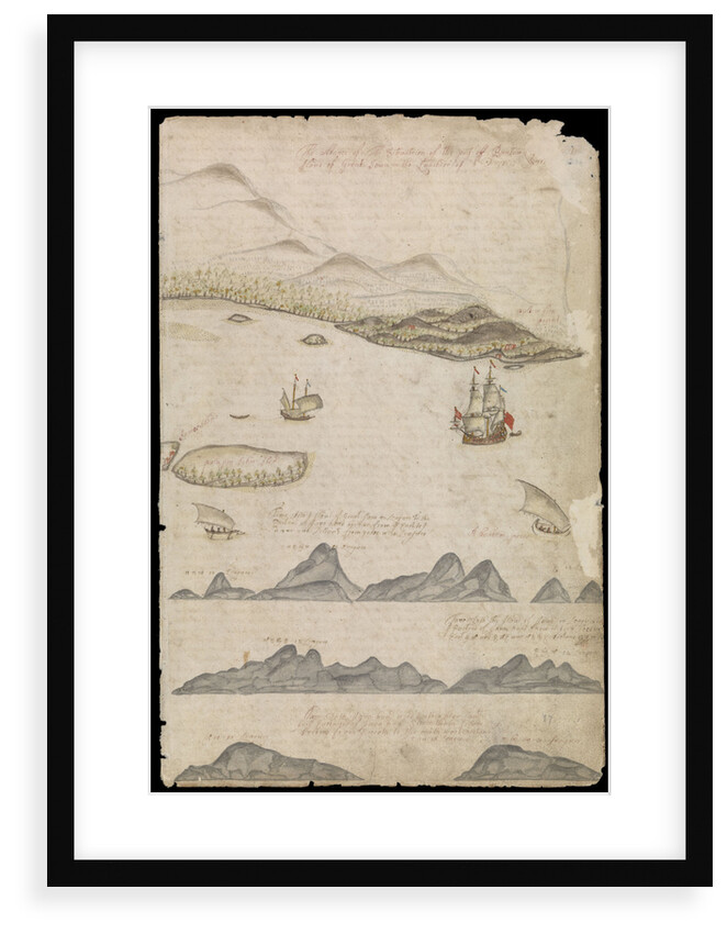 Plate from Edward Barlow's journal of his life at sea in king's ships, East & West Indiamen & other merchantmen from 1659 to 1703. by Edward Barlow