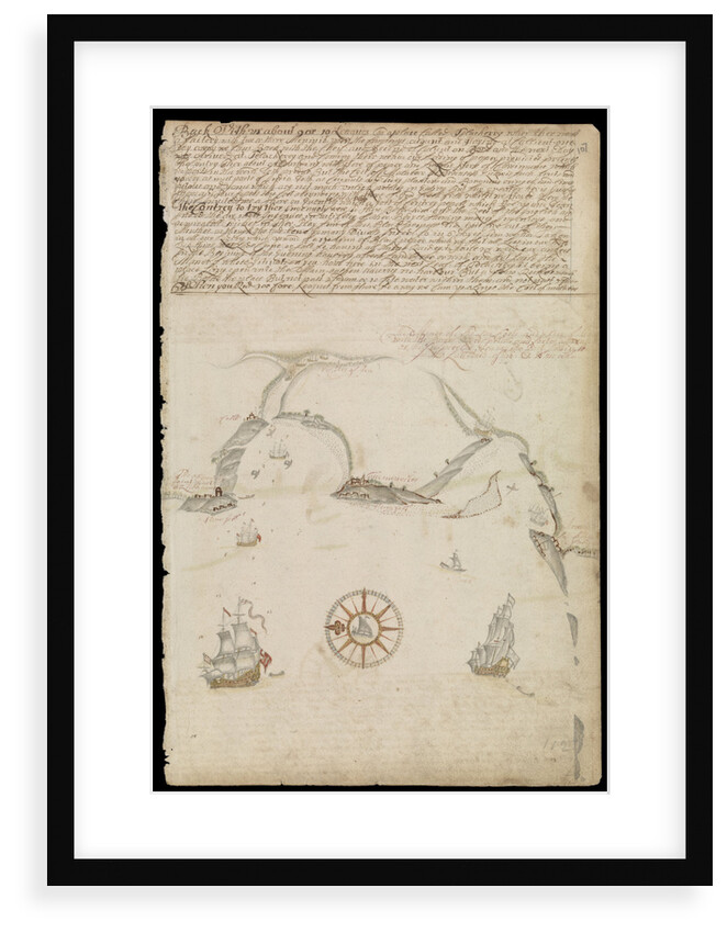 Plate from Edward Barlow's journal of his life at sea in king's ships, East & West Indiamen & other merchantmen from 1659 to 1703. by Edward Barlow