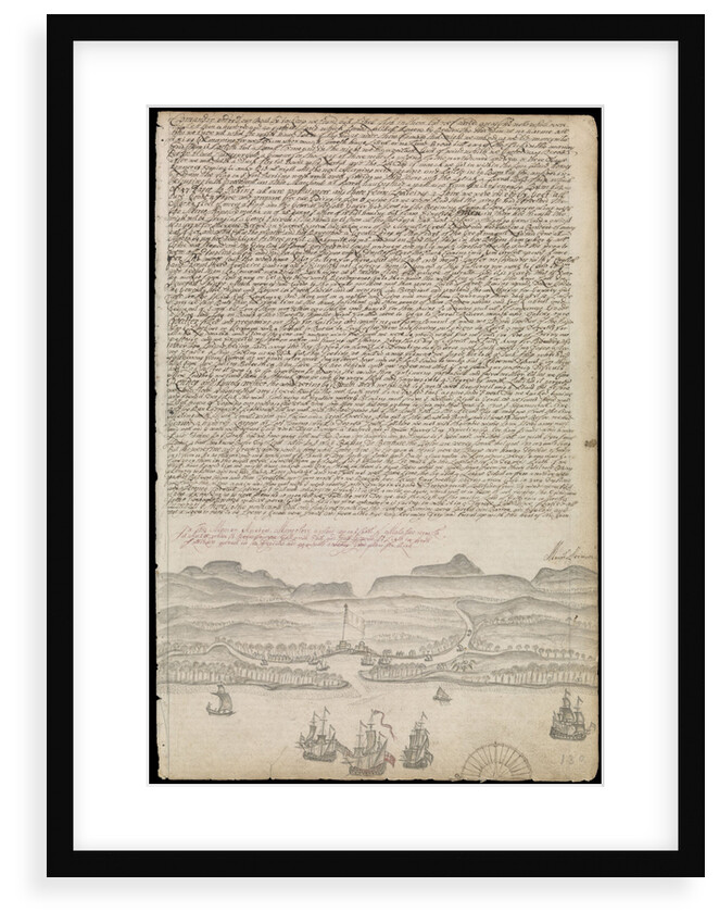 Plate from Edward Barlow's journal of his life at sea in king's ships, East & West Indiamen & other merchantmen from 1659 to 1703. by Edward Barlow