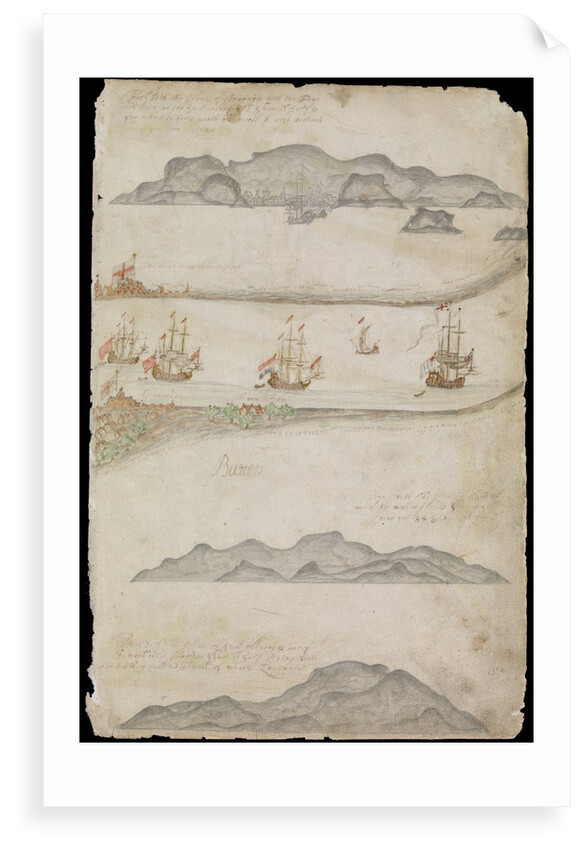 Plate from Edward Barlow's journal of his life at sea in king's ships, East & West Indiamen & other merchantmen from 1659 to 1703. by Edward Barlow