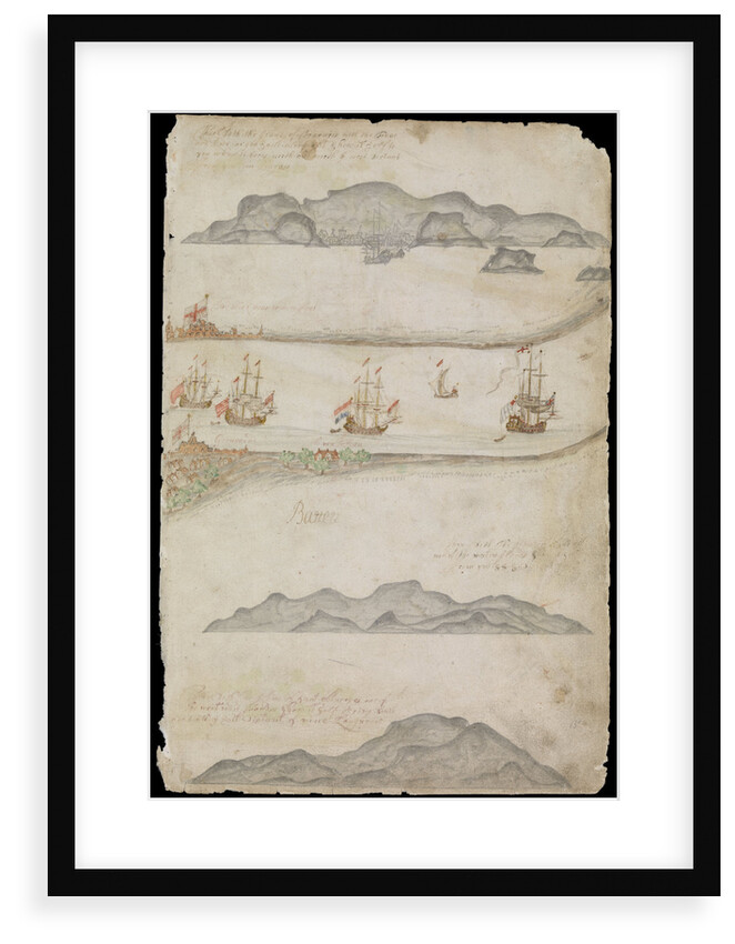 Plate from Edward Barlow's journal of his life at sea in king's ships, East & West Indiamen & other merchantmen from 1659 to 1703. by Edward Barlow