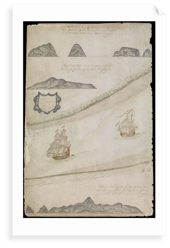 Plate from Edward Barlow's journal of his life at sea in king's ships, East & West Indiamen & other merchantmen from 1659 to 1703. by Edward Barlow