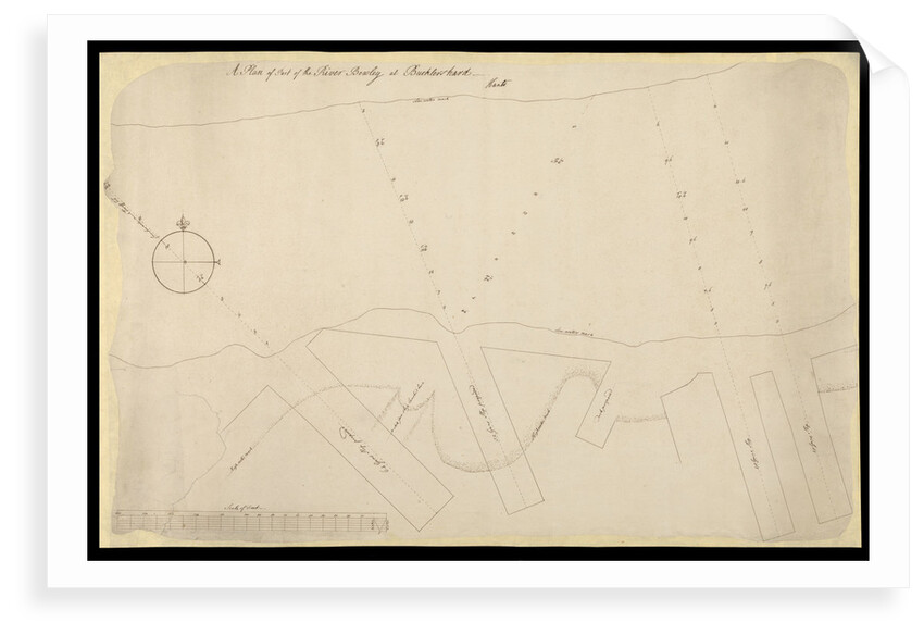 A plan of the Port of the River Bowley at Bucklers Hard, Hants by unknown