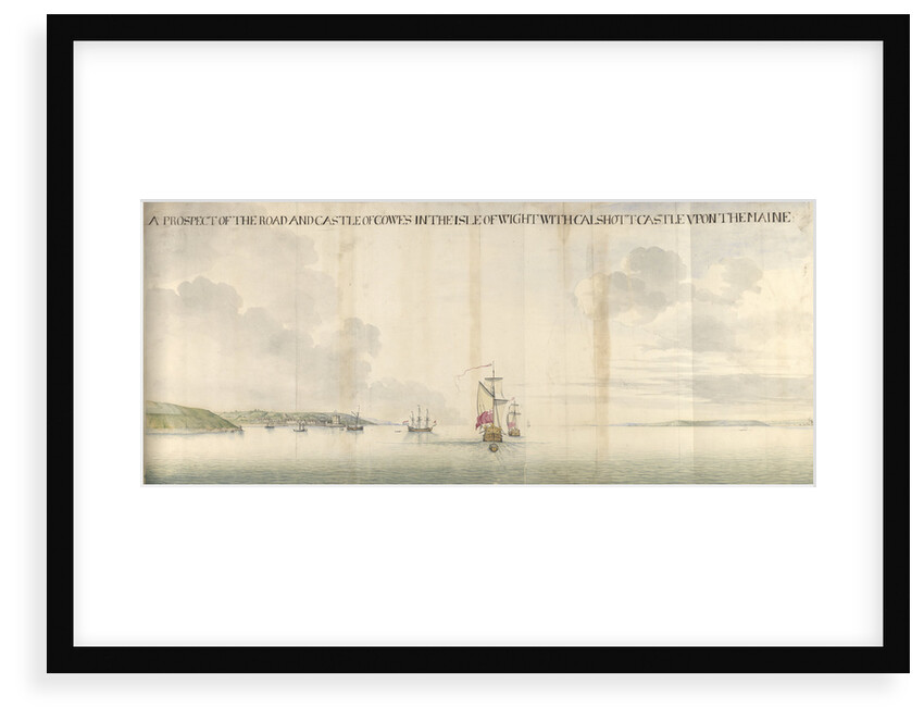 A prospect of the road and castle of Cowes by Thomas Phillips