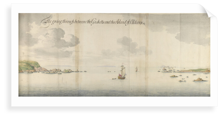 'The goeing through betweene the Gasketts and the Island of Alderny by Thomas Phillips