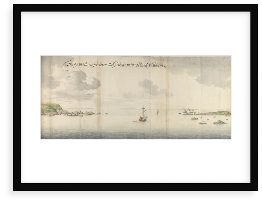 'The goeing through betweene the Gasketts and the Island of Alderny by Thomas Phillips