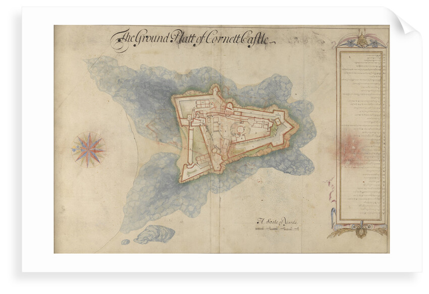 The Ground Platt of Cornett Castle by Thomas Phillips