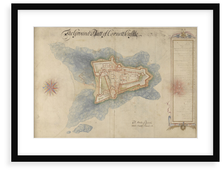 The Ground Platt of Cornett Castle by Thomas Phillips