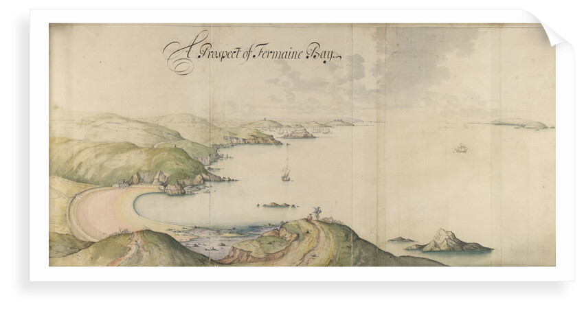 A prospect of Fermain Bay by Thomas Phillips